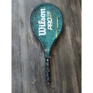 Wilson Pro 110 Tennis Racquet 4 1/2" Grip Green High Beam Vibra Control w/ Cover